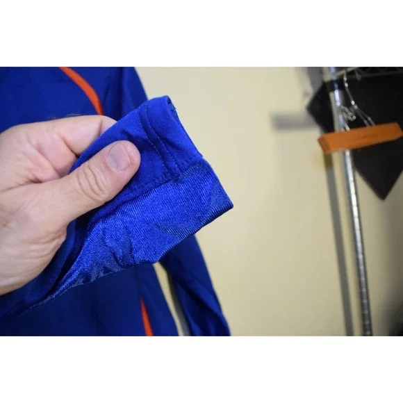 Macalester College Scots Shirt Mens S NCAA UA TEAM ISSUED Baseball Jersey Blue - Picture 5 of 16